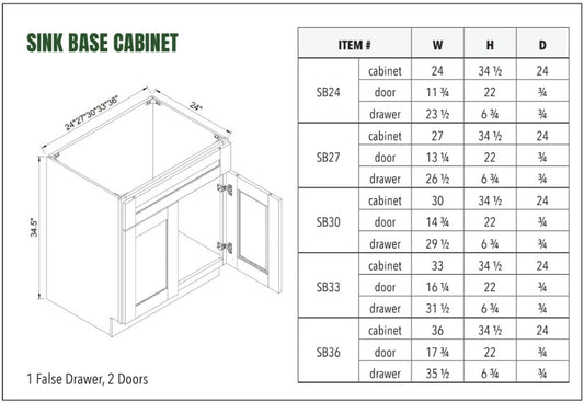 SINK BASE CABINET